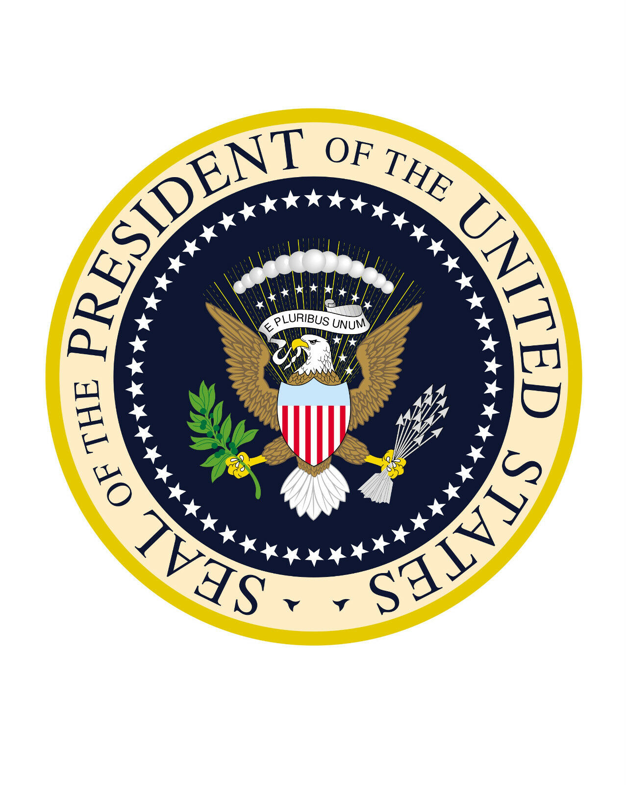 A seal of the president of the united states